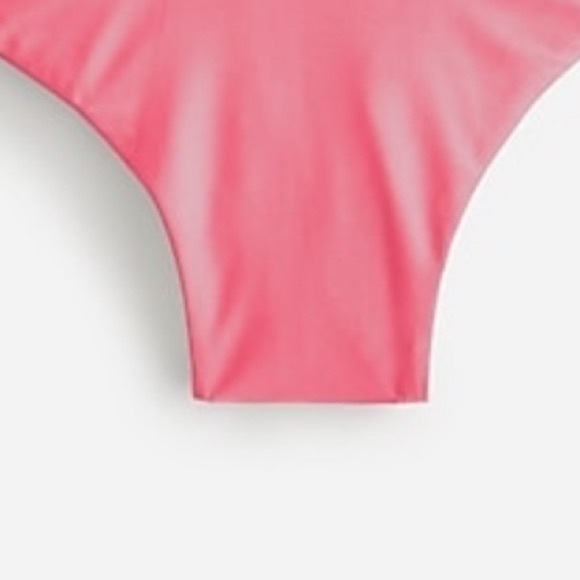 J Crew Bikini Swim Bottom Cheeky Curved Waist Light Pink L (12-14) NWT - Picture 6 of 6